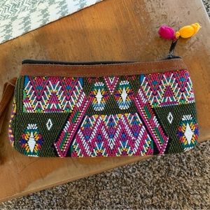 Guatamala Hand Made Beaded Boho Zip Wallet